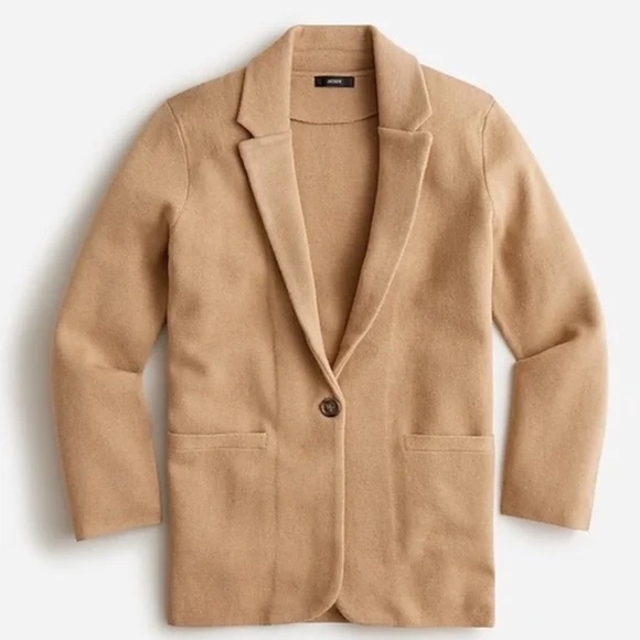 J. Crew Cecile Relaxed Sweater-Blazer in Soft Blush Size M - Picture 15 of 16